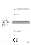 OPERATING INSTRUCTIONS MANUAL FOR “HMS” SOLENOID