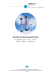 Assembly and operating instructions Variable area flow meter SKT