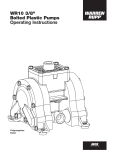 WR10 3/8" Bolted Plastic Pumps Operating Instructions