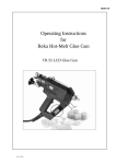 Operating Instructions for Reka Hot-Melt Glue Gun