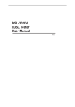 DSL-3020V xDSL Tester User Manual