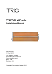 TY91/TY92 VHF Radio Installation Manual