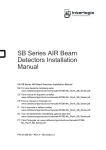 SB Series AIR Beam Detectors Installation Manual