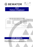 V3-K Visilynx 3 Keyboard USER MANUAL