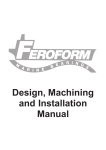 Design, Machining and Installation Manual
