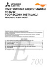 Installation manual FR-E700 Update POL