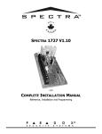 Spectra 1727 - Complete Installation Manual