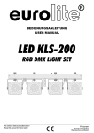 EUROLITE LED KLS-200 RGB DMX User Manual - LTT