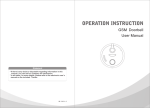 GSM Doorbell User Manual