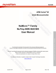 NuMicro™ Family NuTiny-SDK-NUC505 User Manual