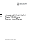 UltraView UVD-6120VE-2 Digital WDR Dome Camera User Manual