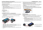 USER MANUAL OF PROGRAM CARD