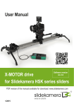 X-MOTOR drive for Slidekamera HSK series sliders User Manual