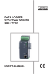 DATA LOGGER WITH WWW SERVER SM61 TYPE USER'S MANUAL