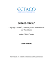 ECTACO iTRAVL User Manual