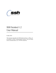 SSH Sentinel 1.2 User Manual