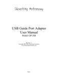 USB Guide Port Adapter User Manual