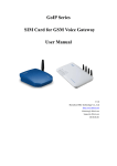 GoIP Series SIM Card for GSM Voice Gateway User Manual