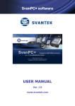SvanPC+ software SvanPC+ software USER MANUAL