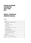 power network parameter analyzer n10 serial interface service manual