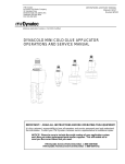 dynacold mini cold glue applicator operations and service manual