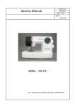 Service Manual - Juki &ndash; Masini de cusut casnice