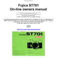Fujica ST701 On-line owners manual