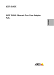 AXIS T8640 Ethernet Over Coax Adaptor User Guide - Use-IP