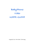 BabyPhone Video USER GUIDE