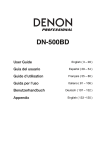 DN-500BD User Guide