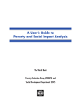 A User's Guide to Poverty and Social Impact Analysis