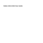 Nokia 1661/1662 User Guide