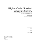 Higher-Order Spectral Analysis Toolbox User's Guide