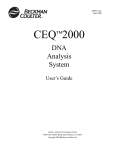 606913-AC: CEQ™ 2000 DNA Analysis System User's Guide