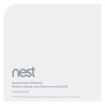 Nest Protect™(Battery) Detects smoke and carbon monoxide (CO