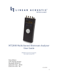 MT2000 Multichannel Bitstream Analyzer User Guide