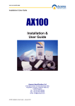 Installation & User Guide - Axxess Identification Ltd