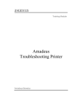 Amadeus Troubleshooting Printer