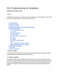 IPv6 Troubleshooting for Helpdesks