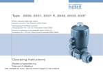 Operating Instructions Type 2030, 2031, 2031 K, 2032