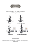 Operating Instructions Universal drilling and milling machines