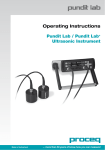 Operating Instructions Pundit Lab / Pundit Lab+ Ultrasonic Instrument