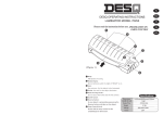 DESQ OPERATING INSTRUCTIONS LAMINATOR MODEL 70255