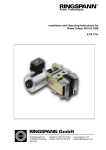 Power Transmission Installation and Operating Instructions for Brake
