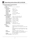 Operating Instructions MI 24, MI 24h