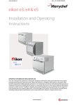 Installation and Operating Instructions eikon e3, e4 & e5