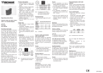 Operating Instructions Functional principle Ultrasonic