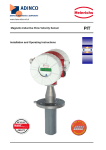 Magnetic-Inductive Flow Velocity Sensor Installation and