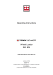 Operating Instructions Wheel Loader SKL 834