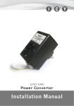 Installation manual 3710PC Power Converter
